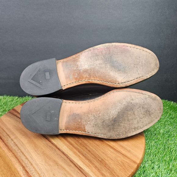 Allen Edmonds Woodstock Kiltie Loafers Shoes Mens 10 D Black Brown Slip On main image 4